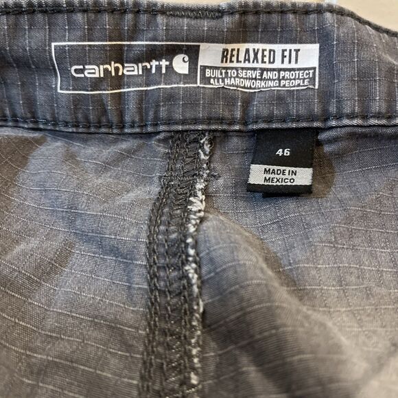 Carhartt Force Cargo Shorts Men’s Size 46 Relaxed Fit Grey Workwear BS3543-M - Picture 7 of 10